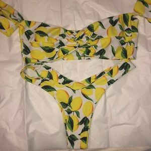 Zaful Lemon Bikini Set